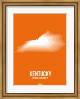 Framed Kentucky Radiant Map 3
