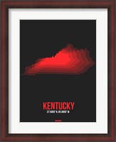 Framed Kentucky Radiant Map 4