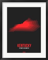 Framed Kentucky Radiant Map 4