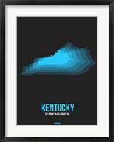 Framed Kentucky Radiant Map 5