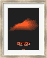 Framed Kentucky Radiant Map 6
