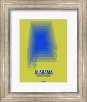 Framed Alabama Radiant Map 3