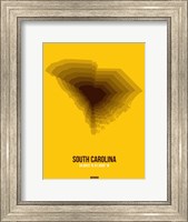 Framed South Carolina Radiant Map 3