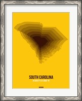 Framed South Carolina Radiant Map 3