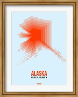Framed Alaska Radiant Map 1