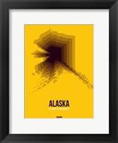 Framed Alaska Radiant Map 3