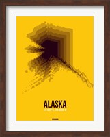 Framed Alaska Radiant Map 3