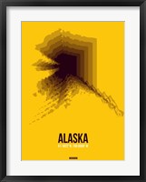 Framed Alaska Radiant Map 3