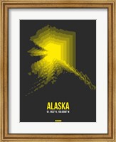 Framed Alaska Radiant Map 4