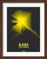 Framed Alaska Radiant Map 4