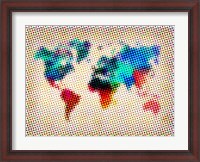 Framed Dotted World Map 1