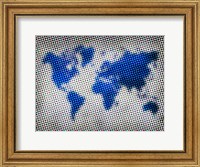 Framed Dotted World Map 3
