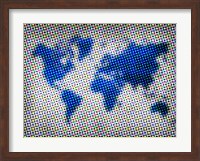 Framed Dotted World Map 3