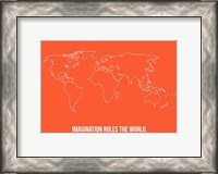 Framed World Map Quote 3