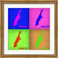 Framed New York Pop Art Map 1