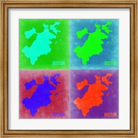 Framed Boston Pop Art Map 2