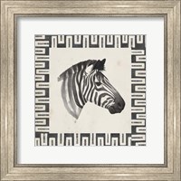 Framed Safari Zebra I