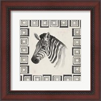 Framed Safari Zebra II