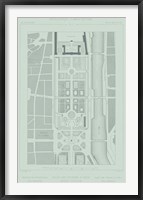 Mint & Slate Garden Plan II Framed Print