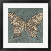 Framed Collage Butterfly II