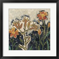 Floral Cutout I Framed Print