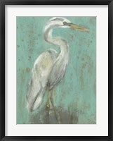 Seaspray Heron I Framed Print