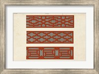 Framed Graphic Fretwork III