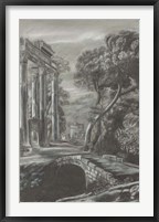 Classical Landscape Triptych I Framed Print