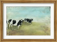 Framed Country Drive Cows II