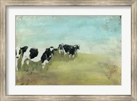 Framed Country Drive Cows II