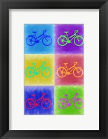 Framed Vintage Bicycle Pop Art 2