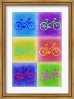 Framed Vintage Bicycle Pop Art 2