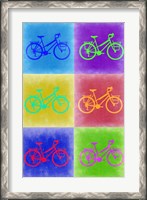 Framed Vintage Bicycle Pop Art 2