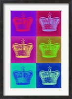 Framed Crown Pop Art 2