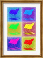 Framed Eames Rocking Chair Pop Art 2