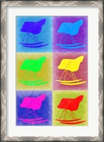 Framed Eames Rocking Chair Pop Art 2