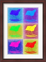 Framed Eames Rocking Chair Pop Art 2