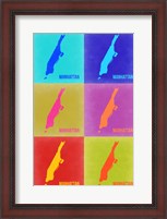 Framed Manhattan Pop Art Map 3