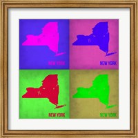 Framed New York Pop Art Map 1