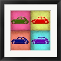 Framed VW Beetle Pop Art 1