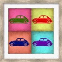 Framed VW Beetle Pop Art 1