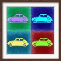Framed VW Beetle Pop Art 3