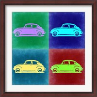 Framed VW Beetle Pop Art 3