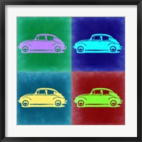 Framed VW Beetle Pop Art 3