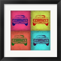 Framed Chevy Camaro Pop Art 1