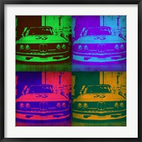Framed BMW Front Pop Art 2