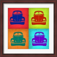 Framed VW Beetle Front Pop Art 1