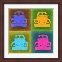 Framed VW Beetle Front Pop Art 2