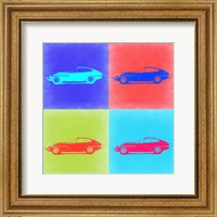 Framed Jaguar E Type Pop Art 2