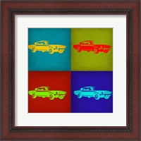 Framed Ford Mustang Pop Art 1
